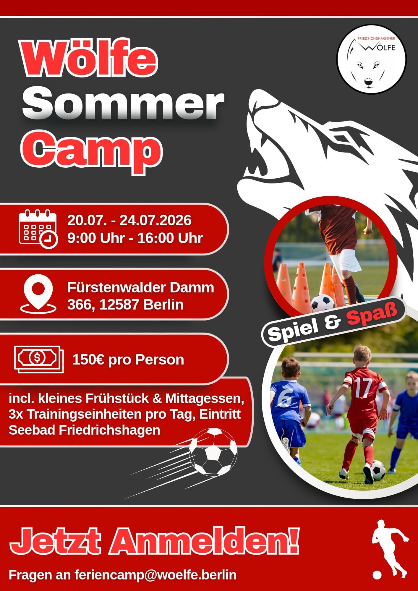 Wölfe-Sommercamp 2026: Jetzt anmelden