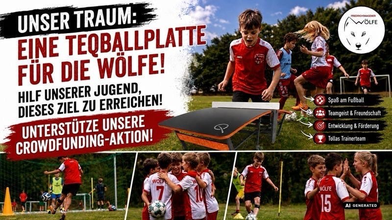 🐺🧡 Unser Teqball-Crowdfunding ist gestartet!