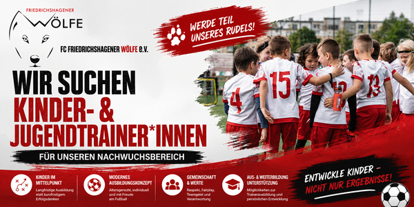 Werde Teil unseres Rudels – Wir suchen Kinder- und Jugendtrainer*innen!
