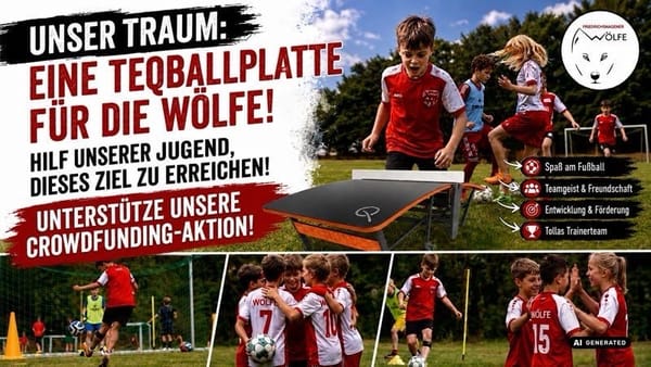 🐺🧡 Unser Teqball-Crowdfunding ist gestartet!